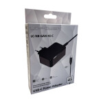 LC-Power USB-C Universal Φορτιστής Laptop 45W 20V 3A Κωδικός LC-NB-GAN-45-C
