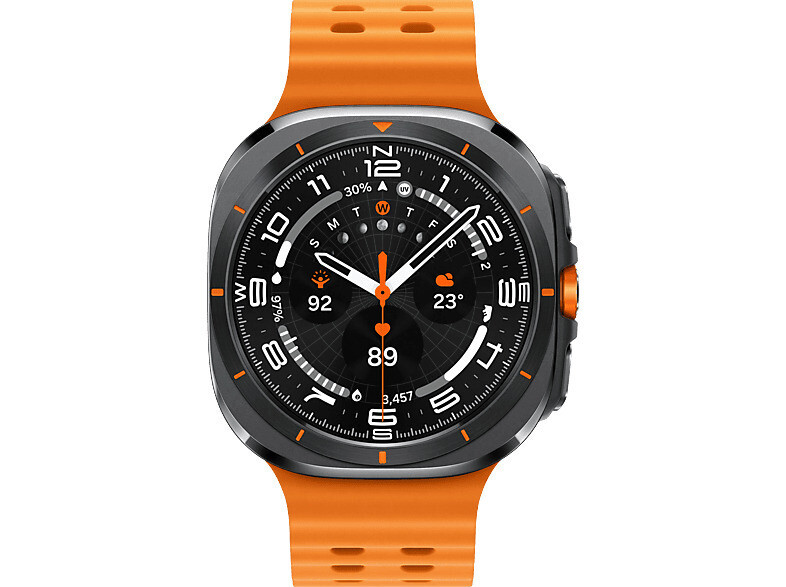 Samsung Galaxy Watch Ultra Titanium 47mm Αδιάβροχο με eSIM και Παλμογράφο Titanium Gray