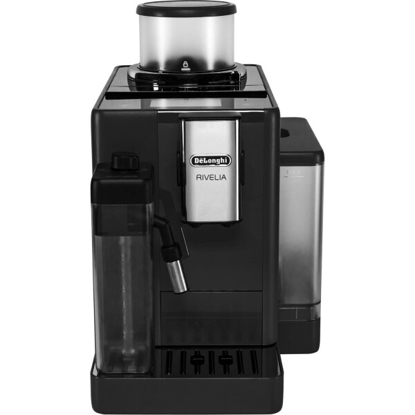 DeLonghi Rivelia Αυτόματη Μηχανή Espresso 1450W Πίεσης 19bar για Cappuccino με Μύλο Άλεσης Onyx Black