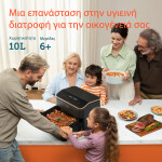 Cosori Dual Blaze TwinFry Air Fryer με Wi-Fi Διπλό Αποσπώμενο Κάδο 10lt Μαύρο