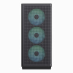 APNX C1 Gaming Midi Tower Κουτί Υπολογιστή με Πλαϊνό Παράθυρο και RGB Φωτισμό Μαύρο
