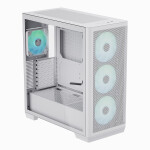 APNX C1 Gaming Midi Tower Κουτί Υπολογιστή με Πλαϊνό Παράθυρο και RGB Φωτισμό Λευκό
