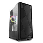 Sharkoon VS8 RGB Gaming Micro Tower Κουτί Υπολογιστή με Πλαϊνό Παράθυρο Μαύρο