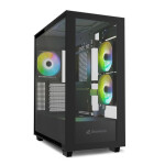 Sharkoon Rebel C60 RGB Gaming Midi Tower Κουτί Υπολογιστή με Πλαϊνό Παράθυρο Μαύρο
