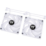 Thermaltake CT120 Case Fan 2000rpm / 57.05cfm με ARGB Φωτισμό και Σύνδεση 3-Pin / 4-Pin PWM 2τμχ Λευκό