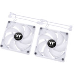 Thermaltake CT140 Sync PC Case Fan 1500rpm / 77.37cfm με ARGB Φωτισμό και Σύνδεση 3-Pin / 4-Pin PWM 2τμχ Λευκό