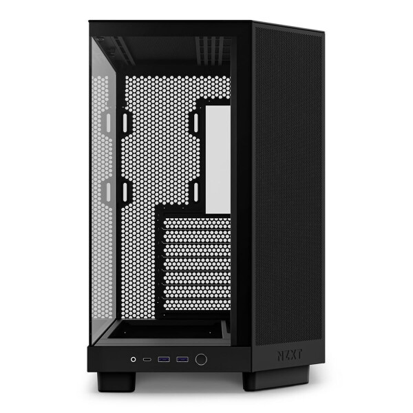 NZXT H6 Flow Gaming Midi Tower Κουτί Υπολογιστή με Πλαϊνό Παράθυρο Μαύρο