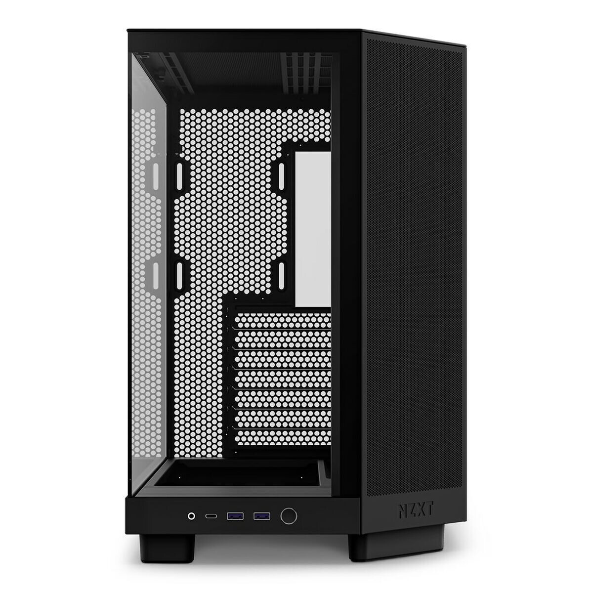 NZXT H6 Flow Gaming Midi Tower Κουτί Υπολογιστή με Πλαϊνό Παράθυρο Μαύρο