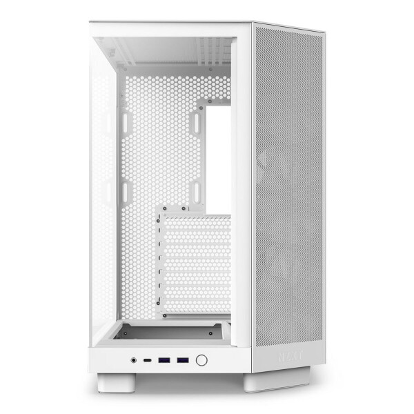 NZXT H6 Flow Gaming Midi Tower Κουτί Υπολογιστή με Πλαϊνό Παράθυρο Λευκό