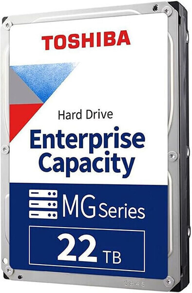 Toshiba MG 22TB HDD Σκληρός Δίσκος 3.5 SATA III 7200rpm για Server MG10AFA22TE