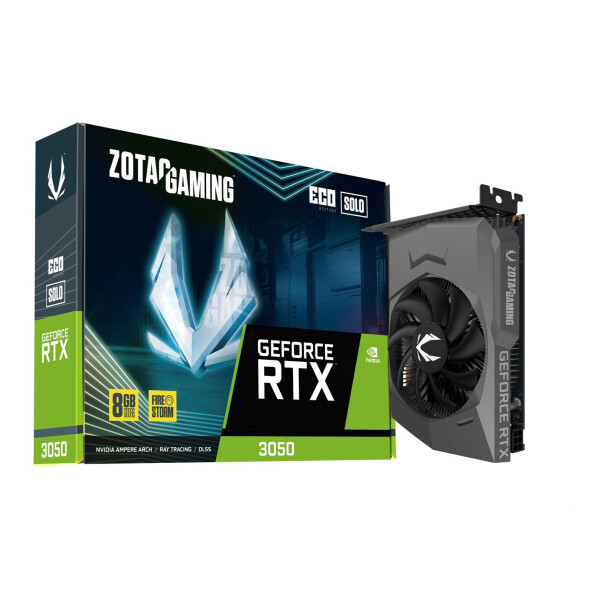 Zotac GeForce RTX 3050 8GB GDDR6 Eco Solo Κάρτα Γραφικών Κωδικός ZT-A30500R-10L