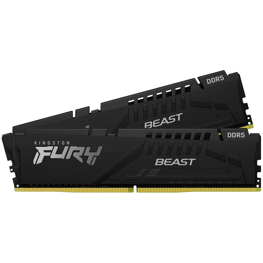 Kingston Fury Beast Black EXPO DDR5 32GB RAM με 2x16GB Modules και Ταχύτητα 6000 για Desktop Κωδικός KF560C36BBE2K2-32