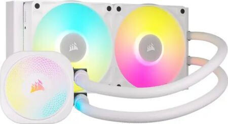 Corsair ICUE Link Titan 240 RX RGB Υδρόψυξη AIO CPU με 2 Ανεμιστήρες 120mm Λευκή