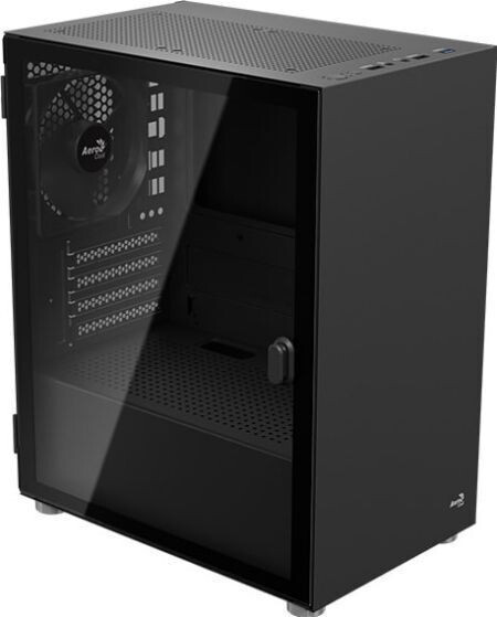 Aerocool CS111 Gaming Mini Tower Κουτί Υπολογιστή με Πλαϊνό Παράθυρο Μαύρο