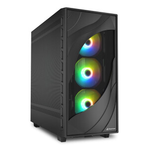 Sharkoon Rebel C80M RGB Gaming Midi Tower Κουτί Υπολογιστή Μαύρο