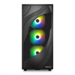 Sharkoon Rebel C80M RGB Gaming Midi Tower Κουτί Υπολογιστή Μαύρο