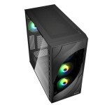 Sharkoon Rebel C80G RGB Gaming Midi Tower Κουτί Υπολογιστή με Πλαϊνό Παράθυρο Μαύρο