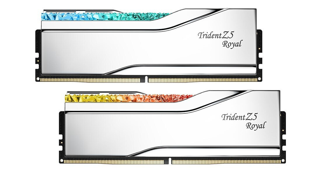 G.Skill Trident Z5 Royal DDR5 32GB RAM με 2x16GB Modules και Ταχύτητα 6400 για Desktop Κωδικός F5-6400J3039G16GX2-TR5S