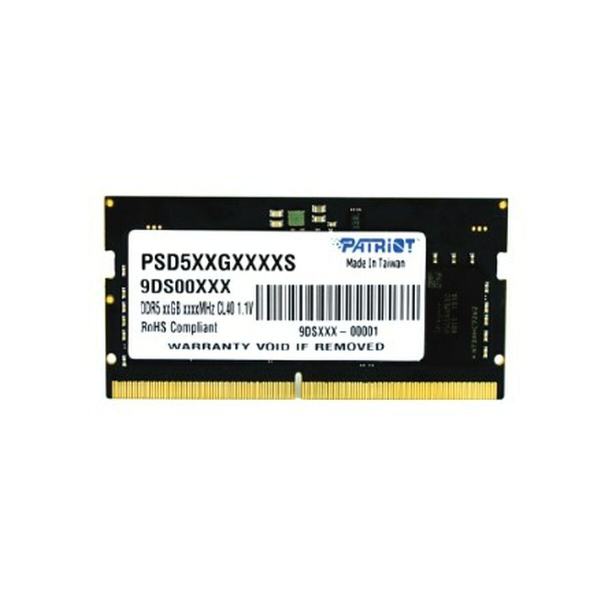 Patriot Signature DDR5 με Module 1x32GB και Ταχύτητα 4800 για Laptop Κωδικός PSD532G48002S