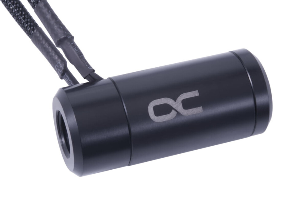 Alphacool ES flow and temperature sensor HighFlow with tachometer signal Μαύρο
