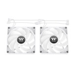 Thermaltake CT120 Reverse Blade Case Fan 2000rpm / 65.82cfm με ARGB Φωτισμό και Σύνδεση 3-Pin / 4-Pin PWM 2τμχ Λευκό