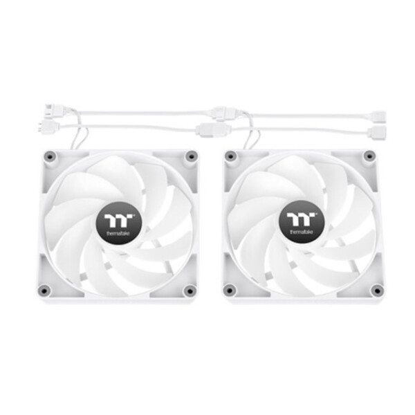 Thermaltake CT120 Reverse Blade Case Fan 2000rpm / 65.82cfm με ARGB Φωτισμό και Σύνδεση 3-Pin / 4-Pin PWM 2τμχ Λευκό