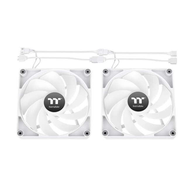 Thermaltake CT120 Reverse Blade Case Fan 2000rpm / 65.82cfm με ARGB Φωτισμό και Σύνδεση 3-Pin / 4-Pin PWM 2τμχ Λευκό