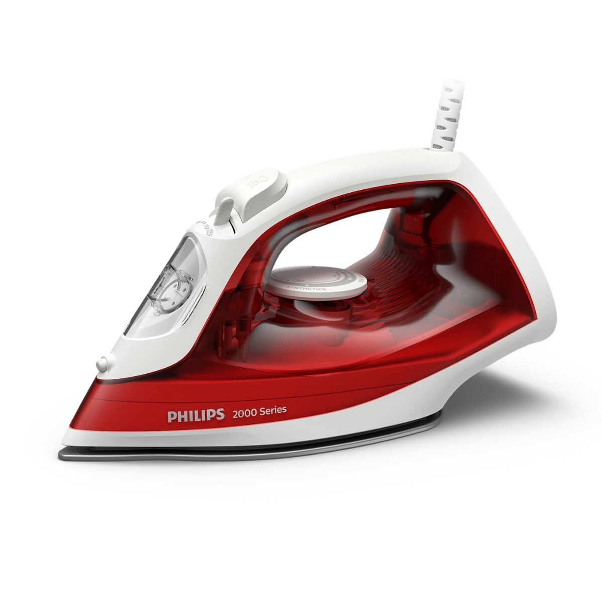 Philips 2000 Series Dst2010/40 Iron Steam Iron Non-stick Soleplate Red, White