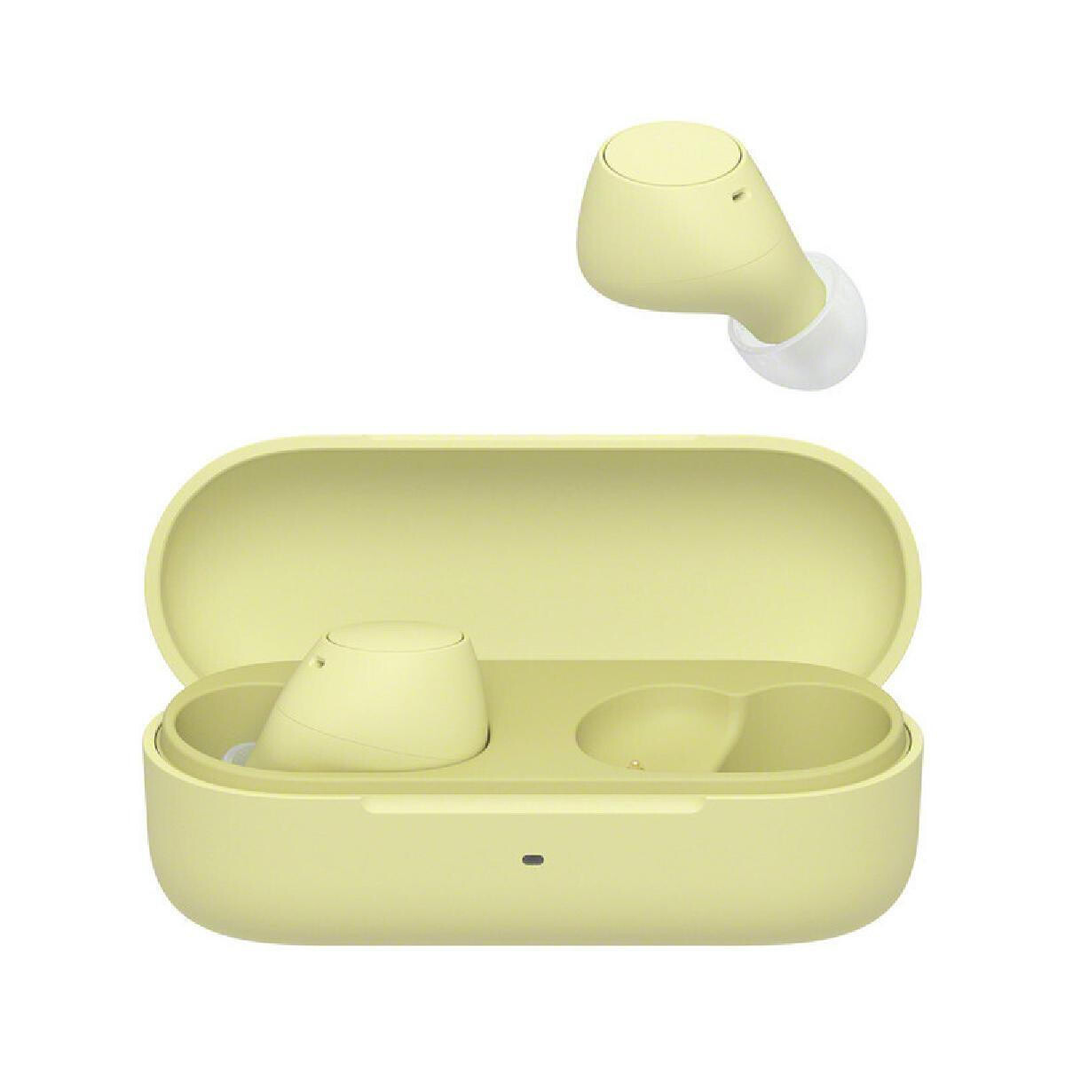 Sony WF-C510 In-ear Bluetooth Handsfree Ακουστικά με Αντοχή στον Ιδρώτα και Θήκη Φόρτισης Κίτρινα