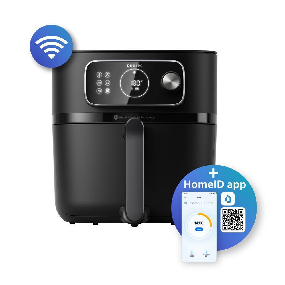 Philips Series 7000 Air Fryer με Wi-Fi 8.3lt Μαύρο