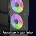 Aerocool Viewport Mini Gaming Mini Tower Κουτί Υπολογιστή με Πλαϊνό Παράθυρο και RGB Φωτισμό Μαύρο
