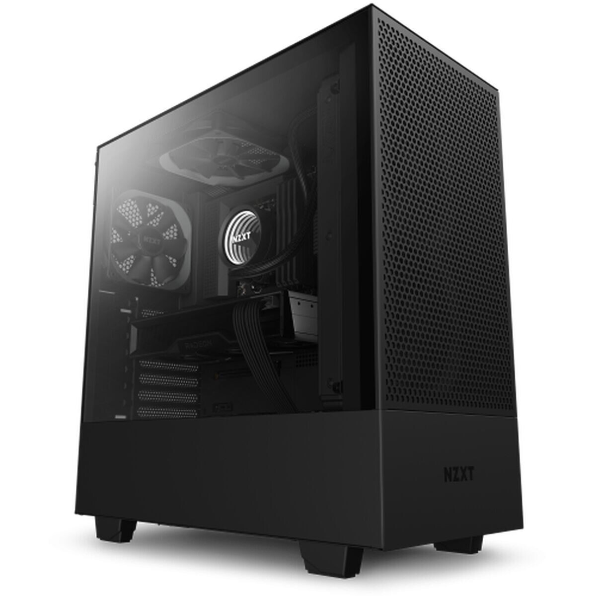 NZXT H5 Flow Gaming Midi Tower Κουτί Υπολογιστή με Πλαϊνό Παράθυρο Μαύρο