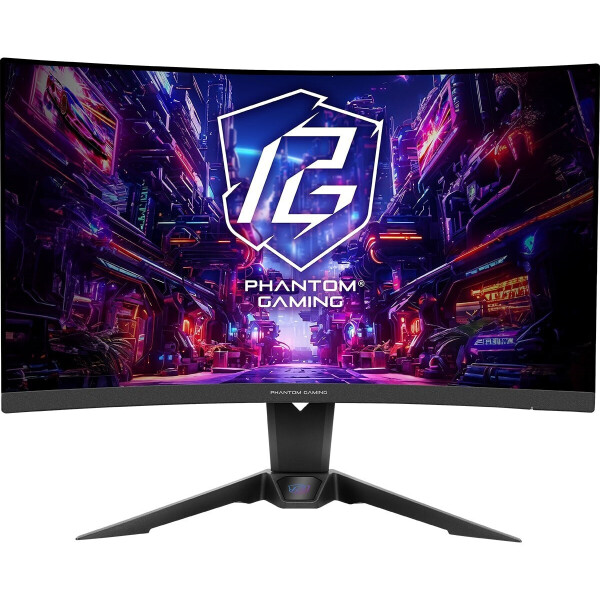 ASRock Phantom Gaming PG27QRT2A VA HDR Curved Gaming Monitor 27 QHD 2560x1440 180Hz με Χρόνο Απόκρισης 5ms GTG
