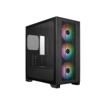 CoolerMaster Elite 301 Gaming Mini Tower Κουτί Υπολογιστή με Πλαϊνό Παράθυρο Μαύρο