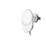 Belkin Βάση Κινητού Αυτοκινήτου με Μαγνήτη και Ασύρματη Φόρτιση Ασημί Κωδικός WIC008BTGR-NCV2