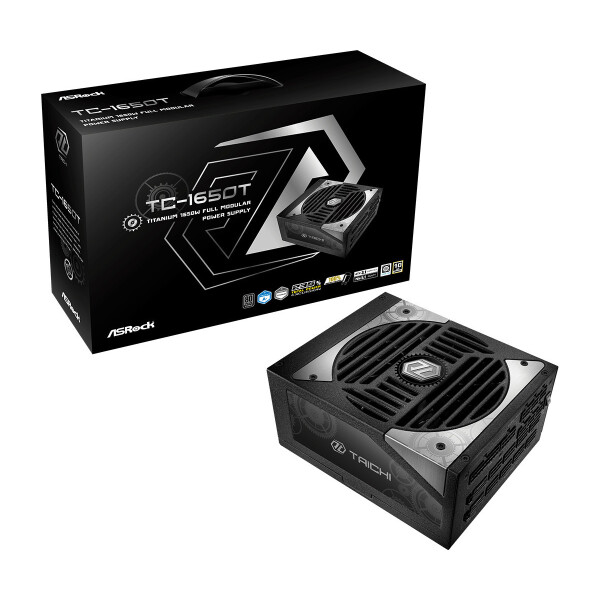 ASRock Taichi TC-1650T 1650W Μαύρο Τροφοδοτικό Υπολογιστή Full Modular 80 Plus Titanium