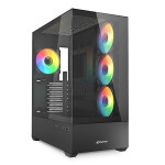 Sharkoon AK6 RGB Midi Tower Κουτί Υπολογιστή Μαύρο