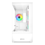 Sharkoon MK6 RGB Micro Tower Κουτί Υπολογιστή με Πλαϊνό Παράθυρο Λευκό