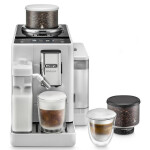 DeLonghi Rivelia Αυτόματη Μηχανή Espresso 1450W Πίεσης 19bar για Cappuccino με Μύλο Άλεσης Λευκή