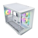 FSP/Fortron S380 Gaming Midi Tower Κουτί Υπολογιστή με Πλαϊνό Παράθυρο και RGB Φωτισμό Λευκό