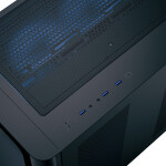 Aerocool P500C Gaming Midi Tower Κουτί Υπολογιστή με Πλαϊνό Παράθυρο Μαύρο