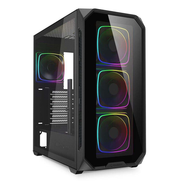 Sharkoon AK5G RGB Gaming Midi Tower Κουτί Υπολογιστή με Πλαϊνό Παράθυρο Μαύρο