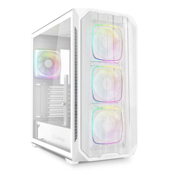 Sharkoon AK5M RGB Gaming Midi Tower Κουτί Υπολογιστή με Πλαϊνό Παράθυρο Λευκό