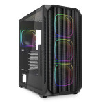 Sharkoon AK5M RGB Gaming Midi Tower Κουτί Υπολογιστή με Πλαϊνό Παράθυρο Μαύρο
