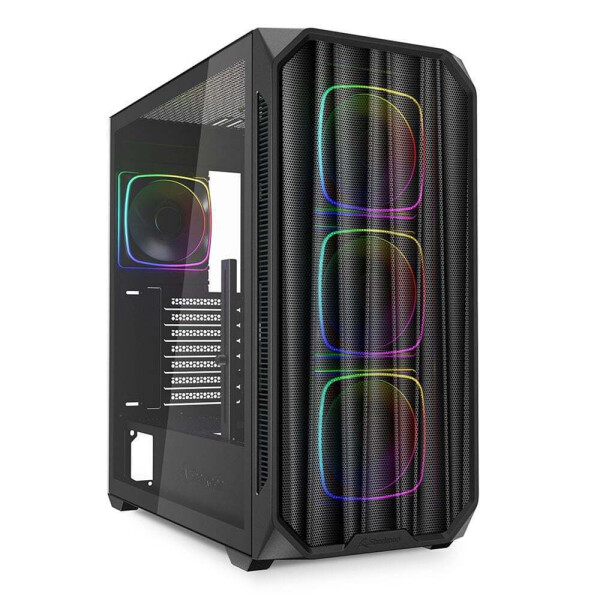 Sharkoon AK5M RGB Gaming Midi Tower Κουτί Υπολογιστή με Πλαϊνό Παράθυρο Μαύρο