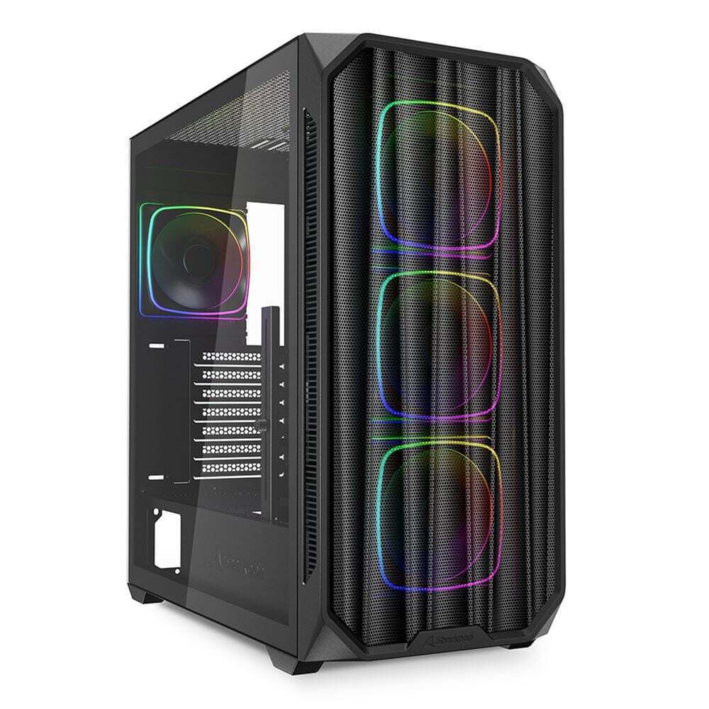Sharkoon AK5M RGB Gaming Midi Tower Κουτί Υπολογιστή με Πλαϊνό Παράθυρο Μαύρο