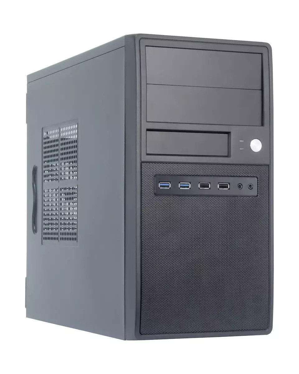 Chieftec CT-04B-350GPB Gaming Midi Tower Κουτί Υπολογιστή με Πλαϊνό Παράθυρο Μαύρο