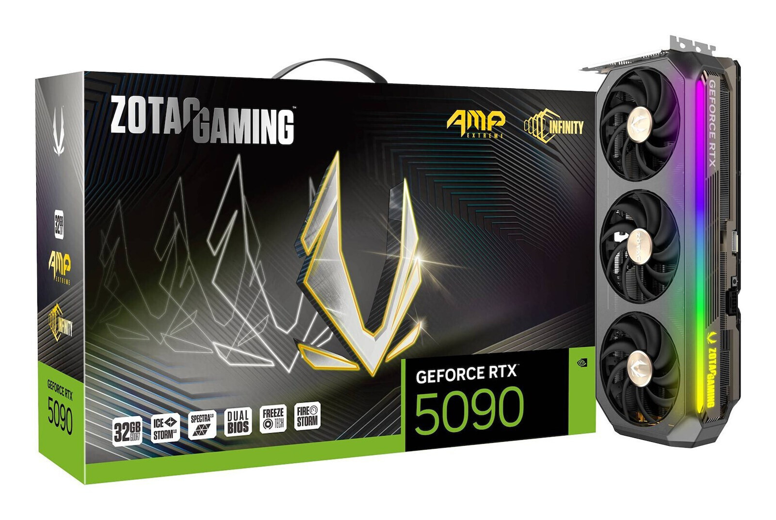 Zotac GeForce RTX 5090 32GB GDDR7 AMP Extreme INFINITY Κάρτα Γραφικών Κωδικός ZT-B50900B-10P