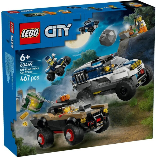LEGO City Off-road Police Chase για 6 Ετών 467τμχ Κωδικός 60449