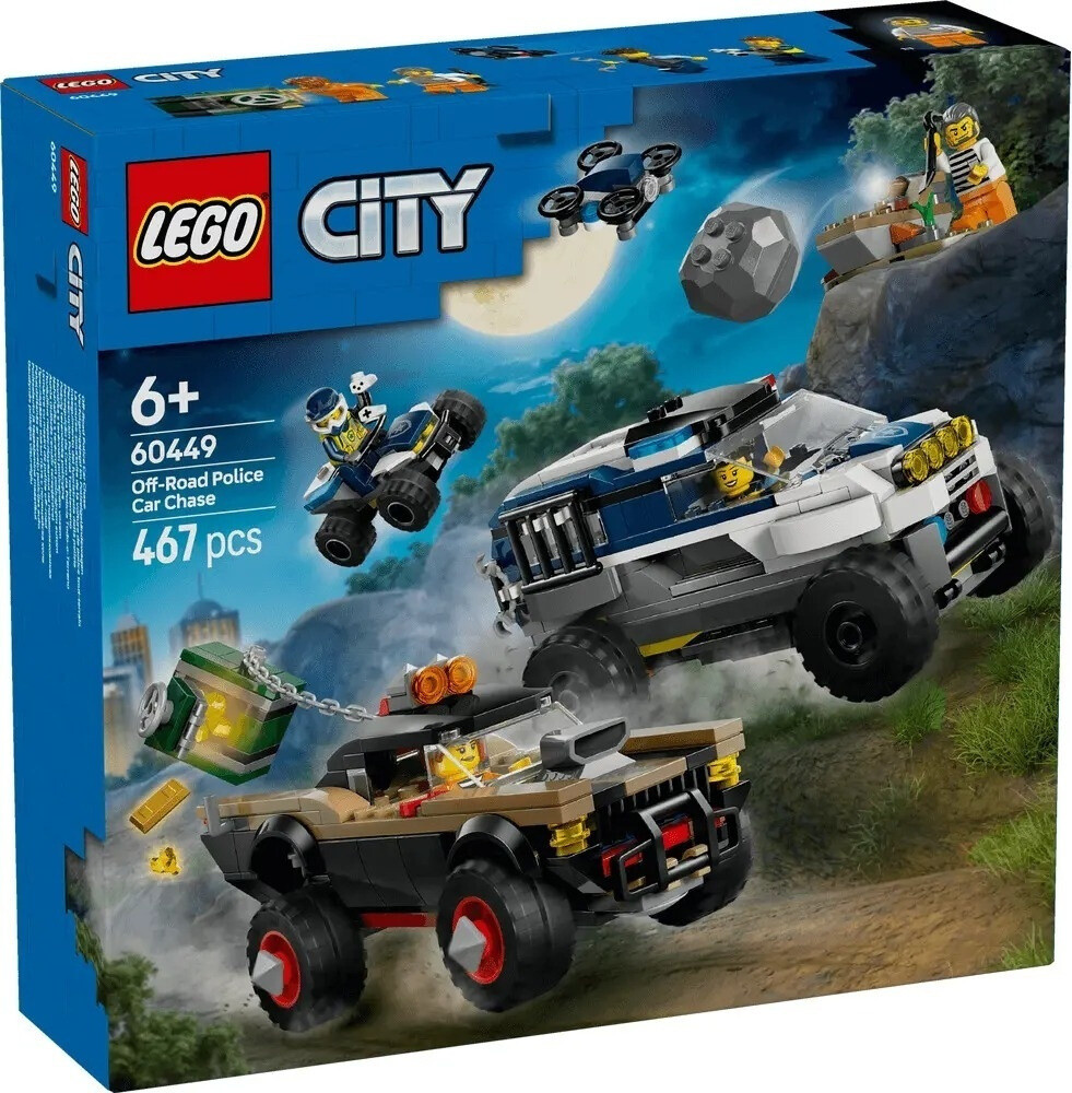 LEGO City Off-road Police Chase για 6 Ετών 467τμχ Κωδικός 60449